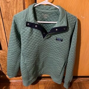 ll bean green sweater size small